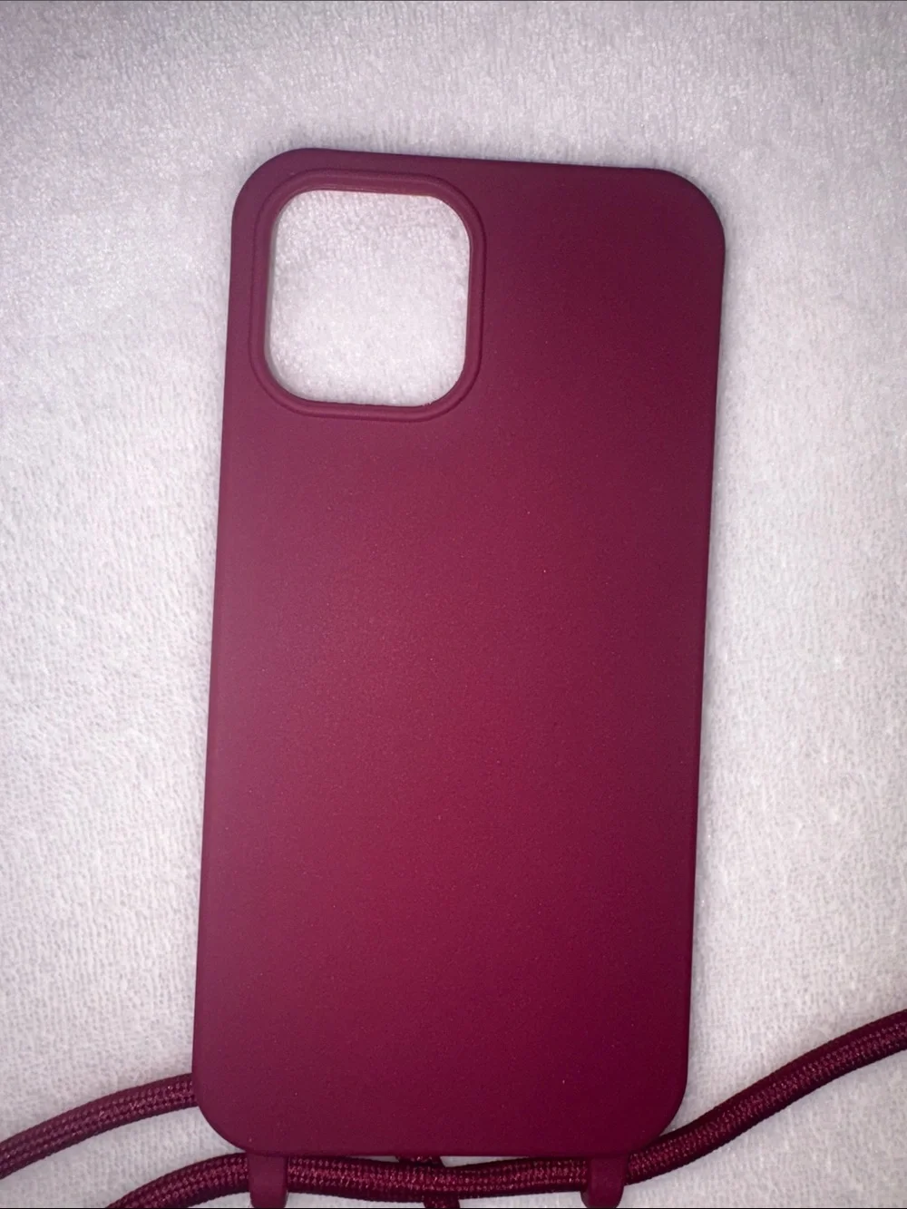 Case Mobile Case Burgundy iPhone 12 Pro Max Case with Strap